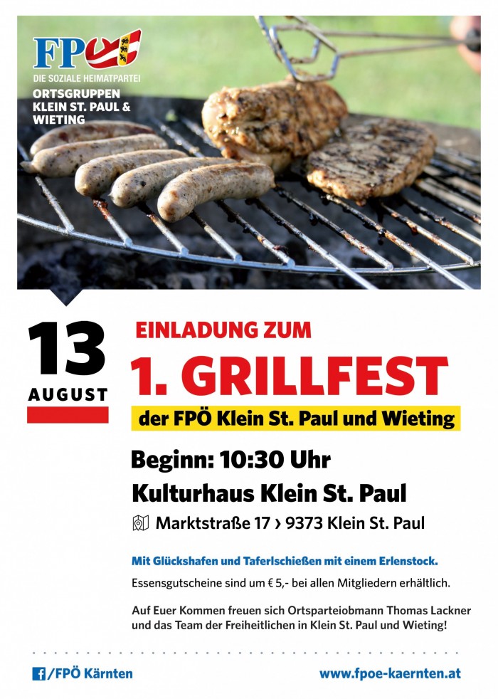 Grillfest der Ortsgruppe Klein St. Paul