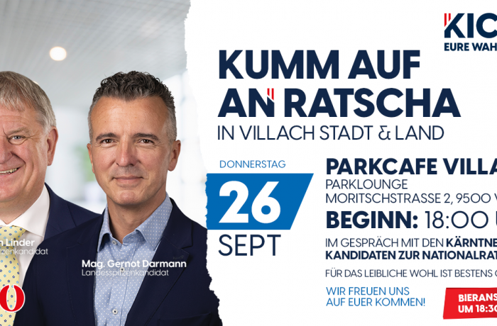 Villach Stadt & Land – „Kumm auf an Ratscha“