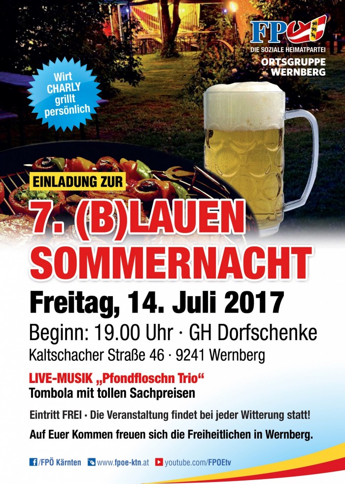 7. (B)laue Sommernacht der Ortsgruppe Wernberg