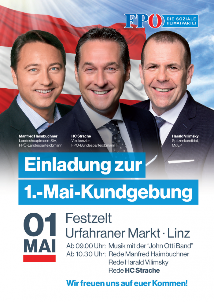 1.-Mai-Kundgebung mit HC Strache