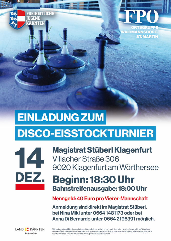 Disco-Eisstockturnier der Freiheitlichen Jugend Klagenfurt