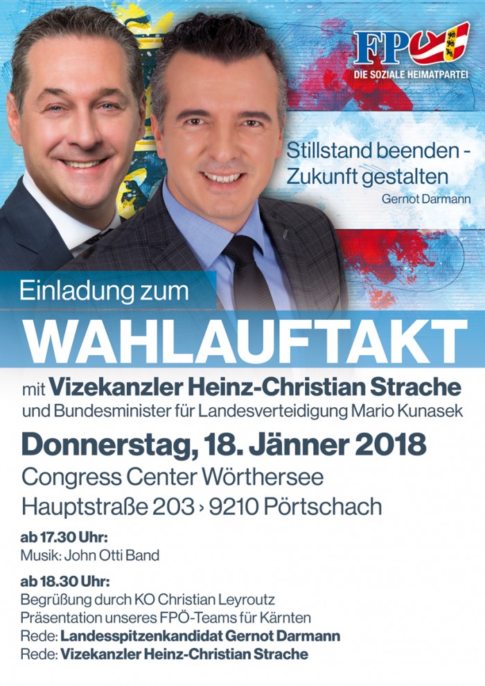 WAHLAUFTAKT in Pörtschach am Wörthersee