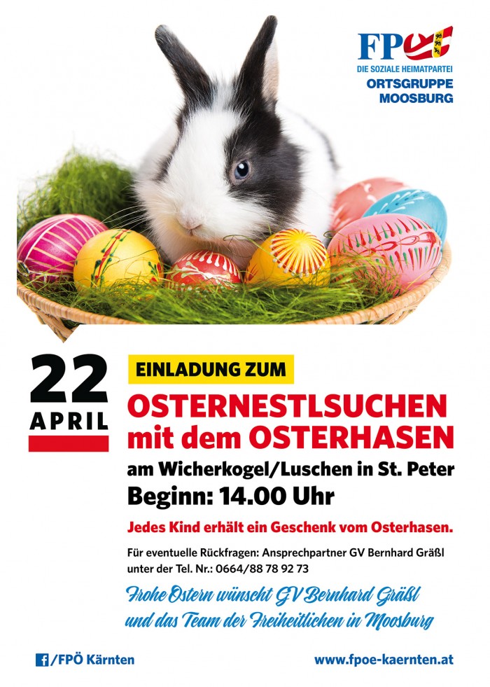 Osternesterlsuche der FPÖ Moosburg